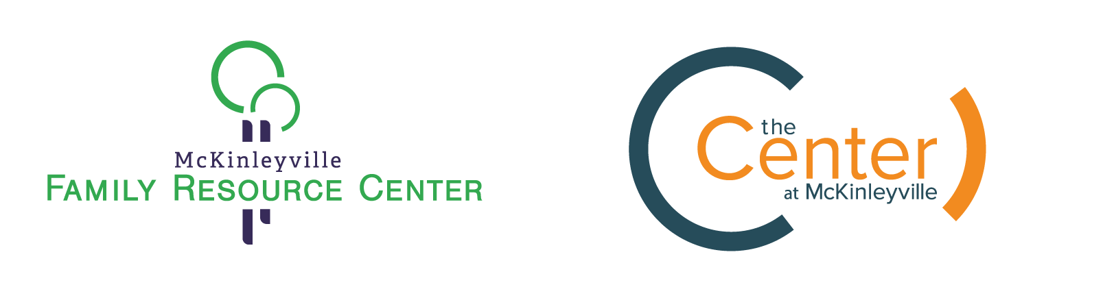 McKinleyville Family Resource Center and The Center's Logo McKinleyville Family Resource Center and The Center Logos