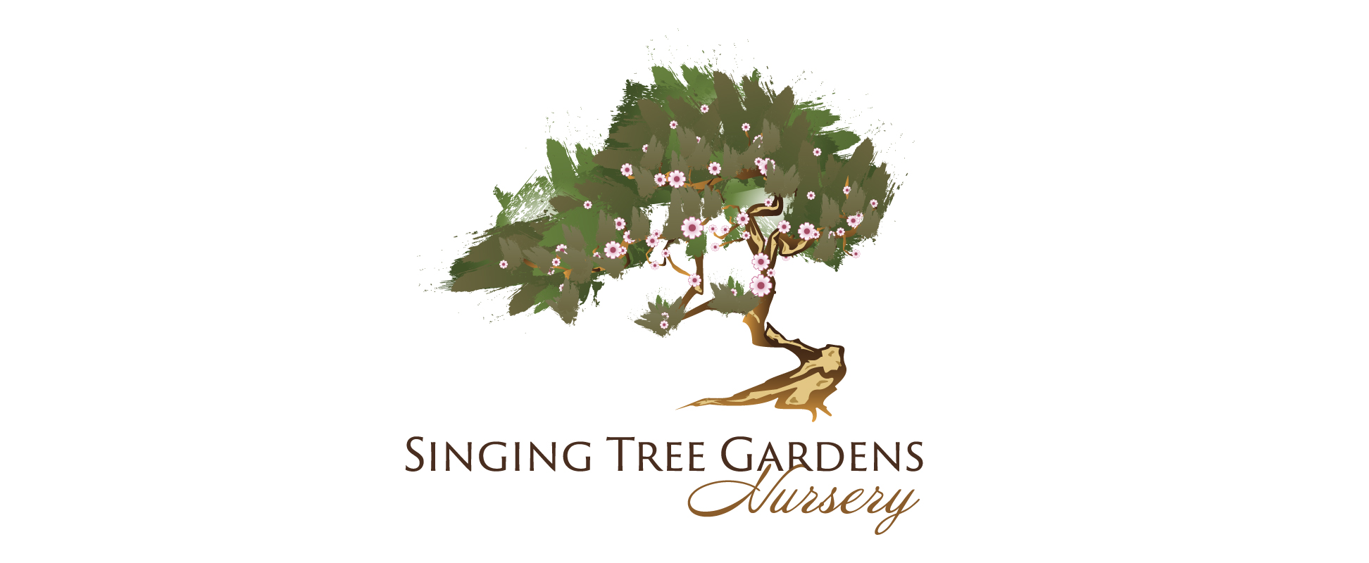 Image showcasing Singing Tree Gardens Logo